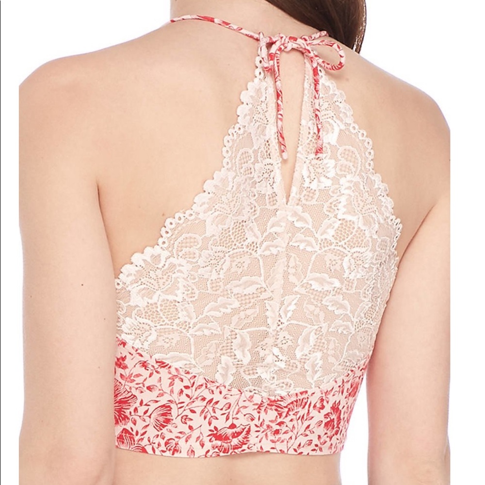 š„Free People Century Bra Coral Red - Picture 2 of 3